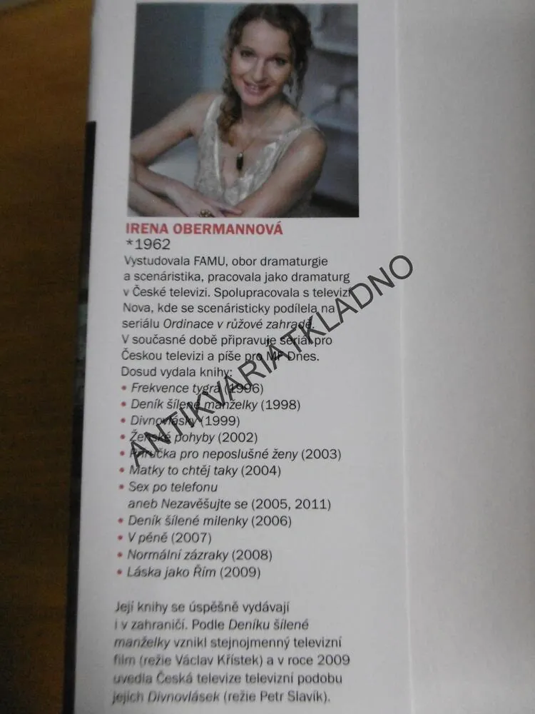 TAJNÁ KNIHA, IRENA OBERMANNOVÁ, **an