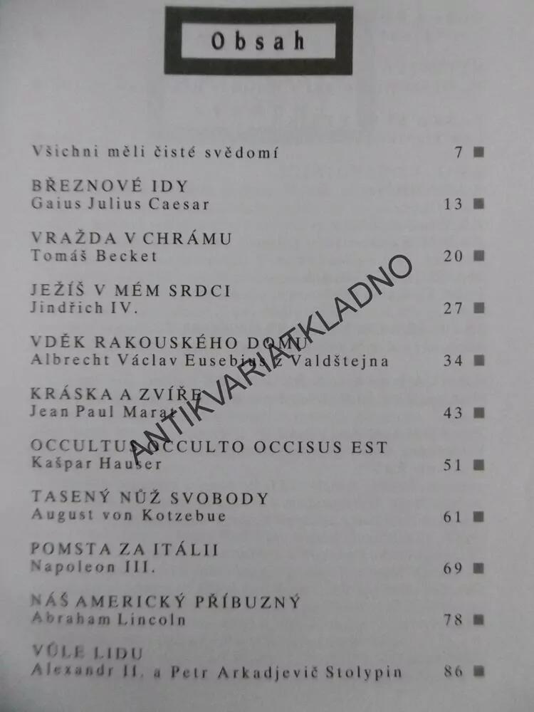 ATENTÁTY - VRAŽDY S ČISTÝM SVĚDOMÍM, JOGR VON UTHMANN, **an