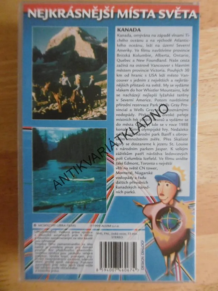 NEJKRÁSNĚJŠÍ MÍSTA SVĚTA, KANADA, VHS