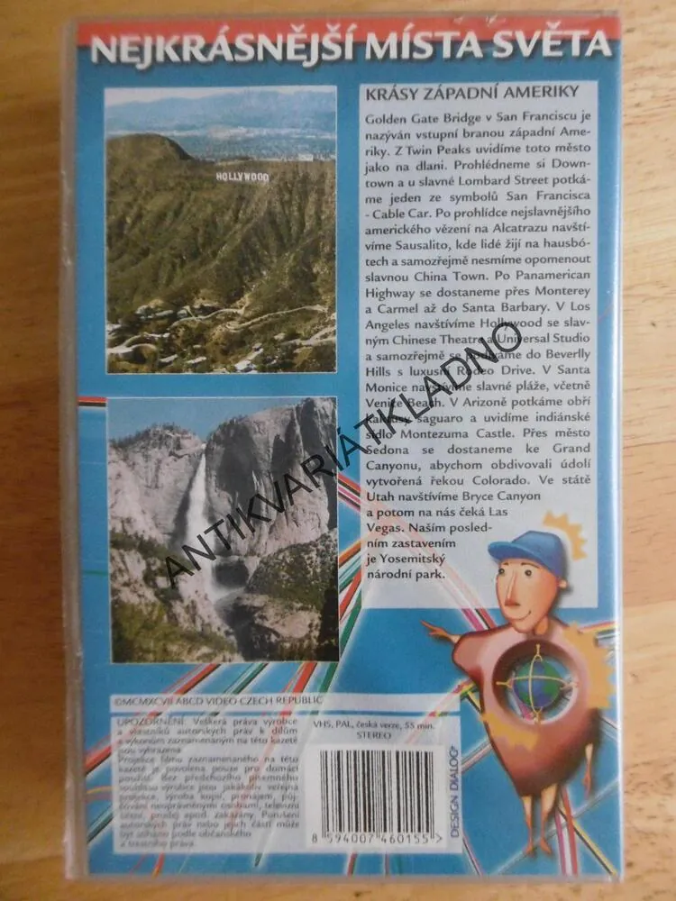 NEJKRÁSNĚJŠÍ MÍSTA SVĚTA, KRÁSY ZÁPADNÍ AMERIKY, VHS