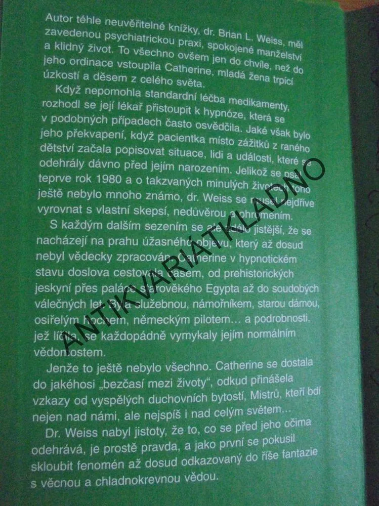MNOHO ŽIVOTŮ, MNOHO MISTRŮ, BRIAN L.WEISS, **an