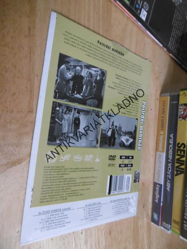 POSLEDNÍ MOHYKÁN, MARVAN. DVD FILM