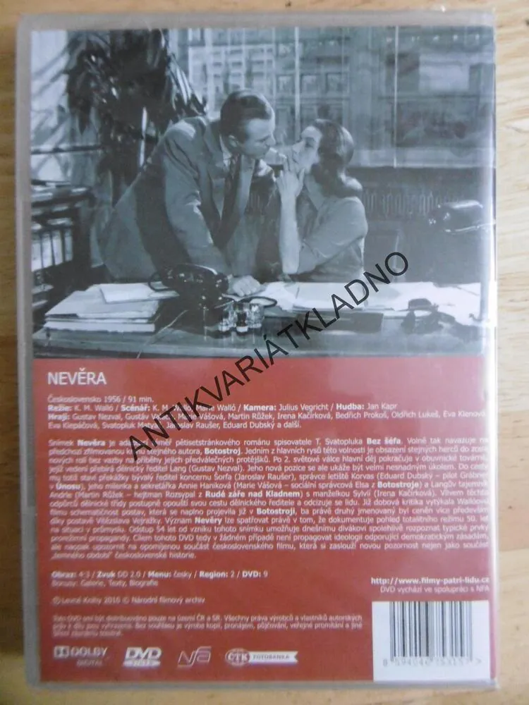 NEVĚRA, DVD FILM