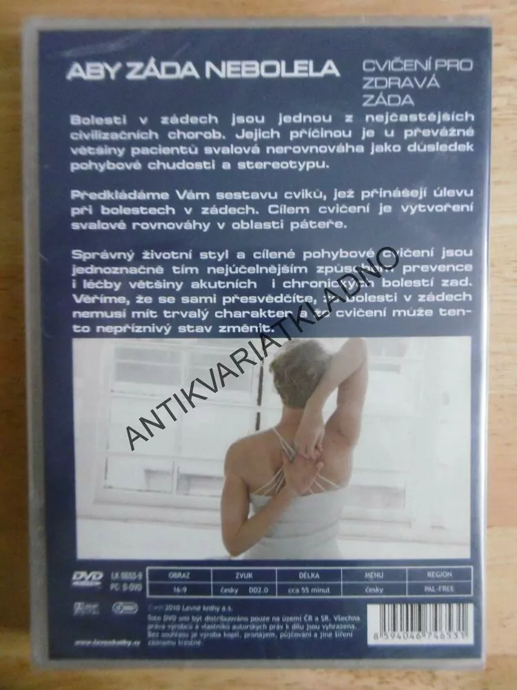 CVIČENÍ PRO ZDRAVÁ ZÁDA, DVD