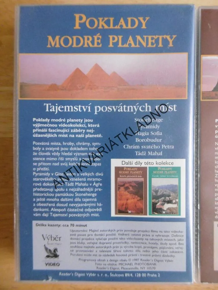 POKLADY MODRÉ PLANETY, 3 VHS