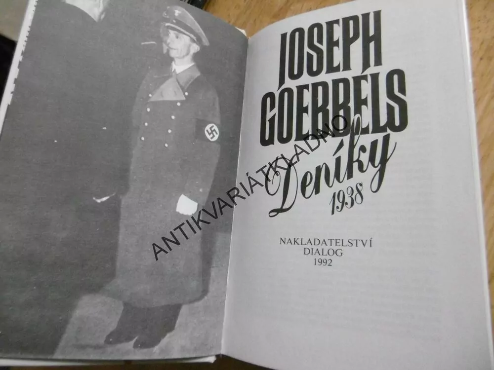 DENÍKY 1938, JOSEPH GOEBBELS, **an