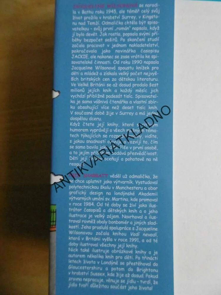 ANDĚL VICKY, JACQUELINE WILSONOVÁ, **an