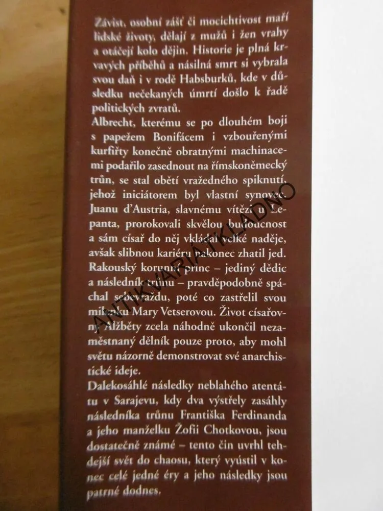 VRAŽDY V RODĚ HABSBURSKÉM, SIGRID-MARIA GROSSINGOVÁ, **an