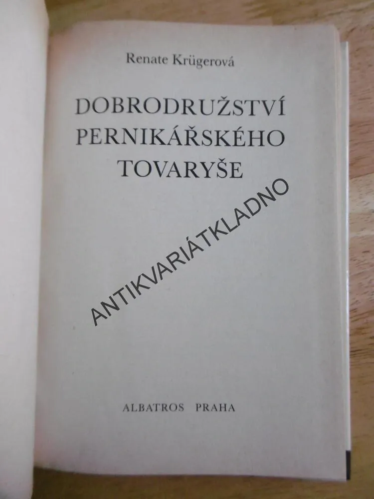 KOD 182 - DOBRODRUŽSTVÍ PERNIKÁŘSKÉHO TOVARYŠE, KRÜGEROVÁ, **an