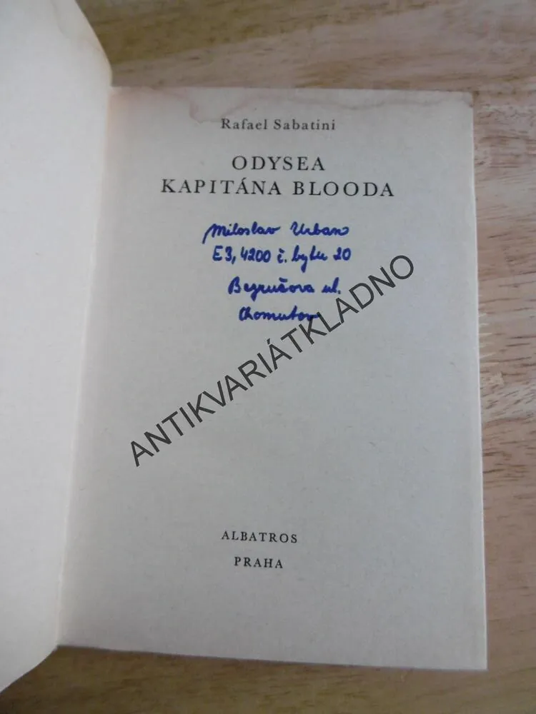 KOD 58 - ODYSEA KAPITÁNA BLOODA, RAFAEL SABATINI, 1970, **an