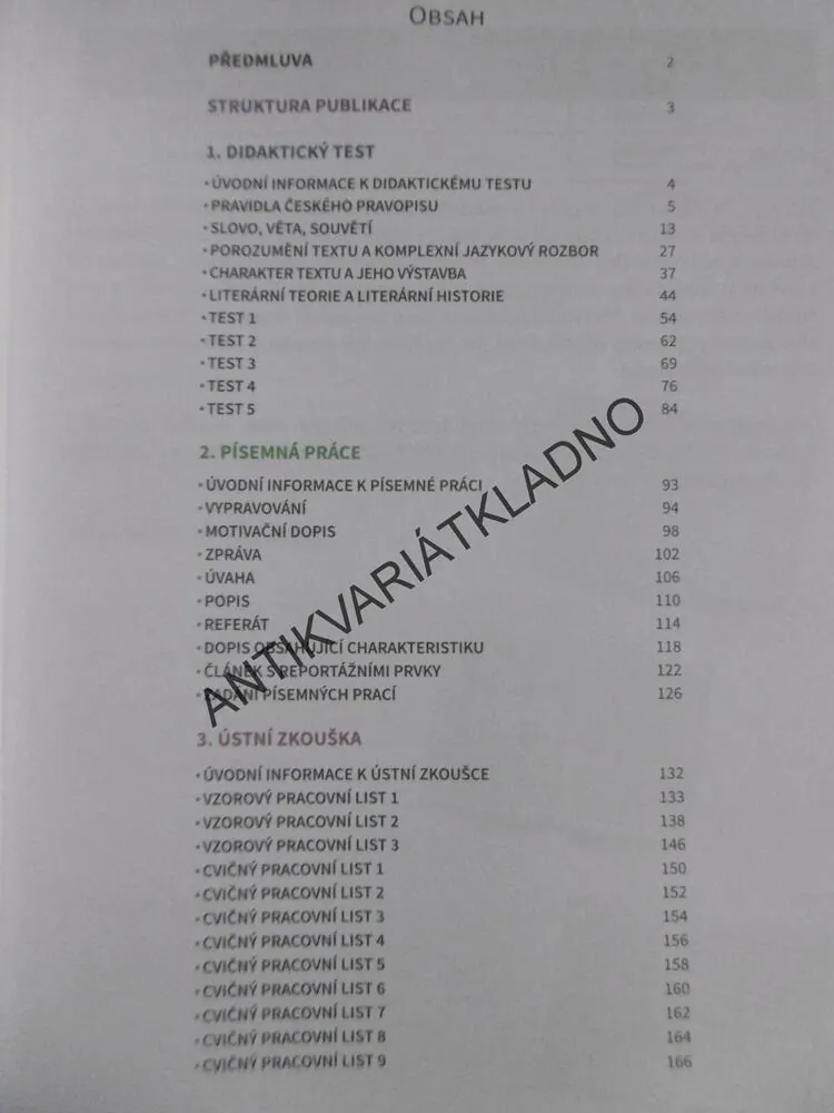 MATURITA V POHODĚ, ČESKÝ JAZYK A LITERATURA