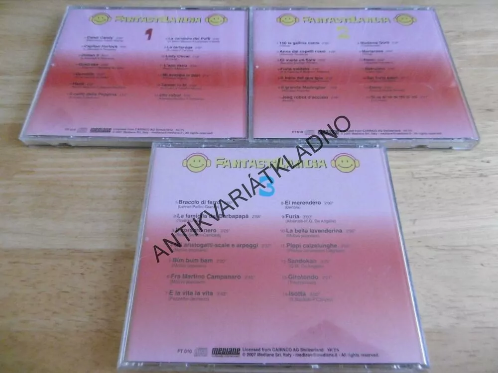 FANTASTI LANDIA, 1-3, THE ORIGINAL MUSIC FOR KIDS, 3 X CD HUDBA