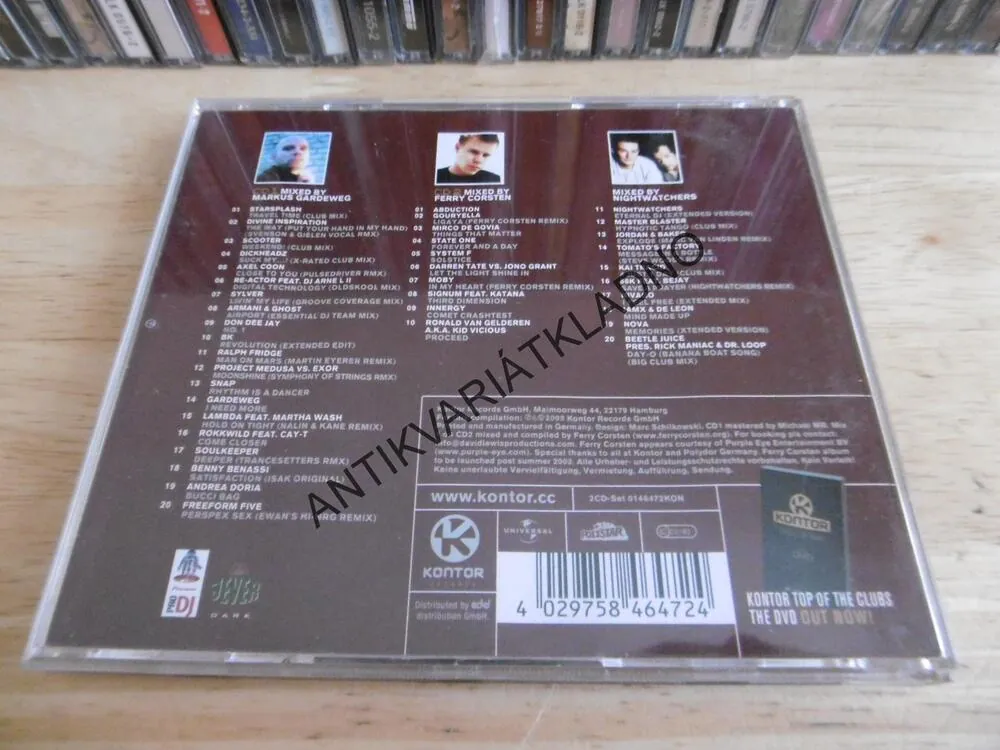 KONTOR, TOP OF THE CLUBS, 18., 2X CD HUDBA