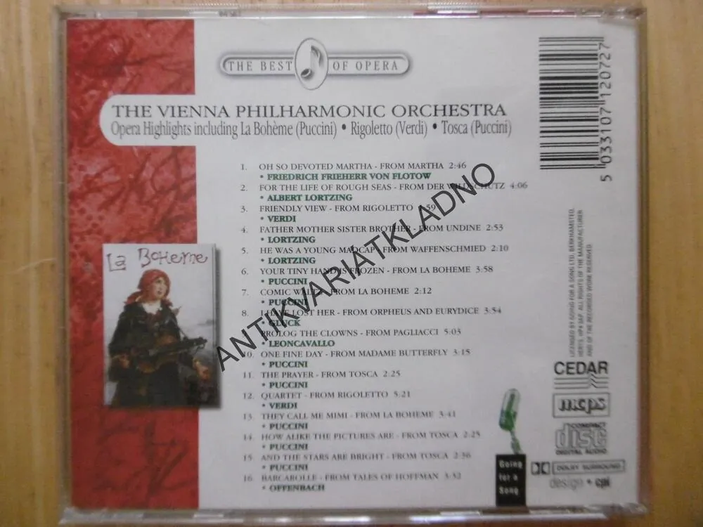THE VIENNA PHILHARMONIC , CD HUDBA