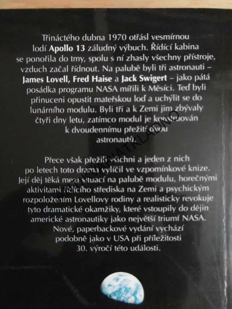 APOLLO 13, JIM LOVELL, KLUGER, VESMÍR, KOSMONAUTIKA, **an