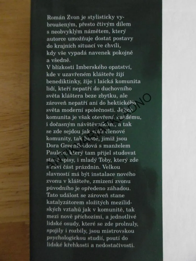 ZVON, IRIS MURDOCHOVÁ, **an