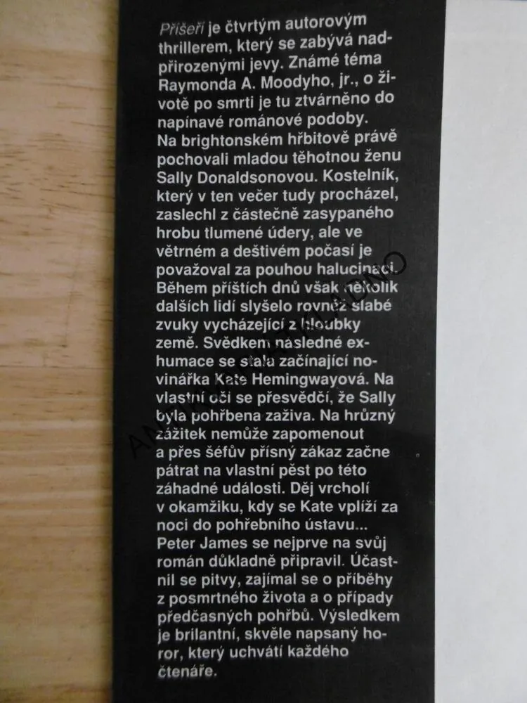 PŘÍŠEŘÍ, PETER JAMES, **an