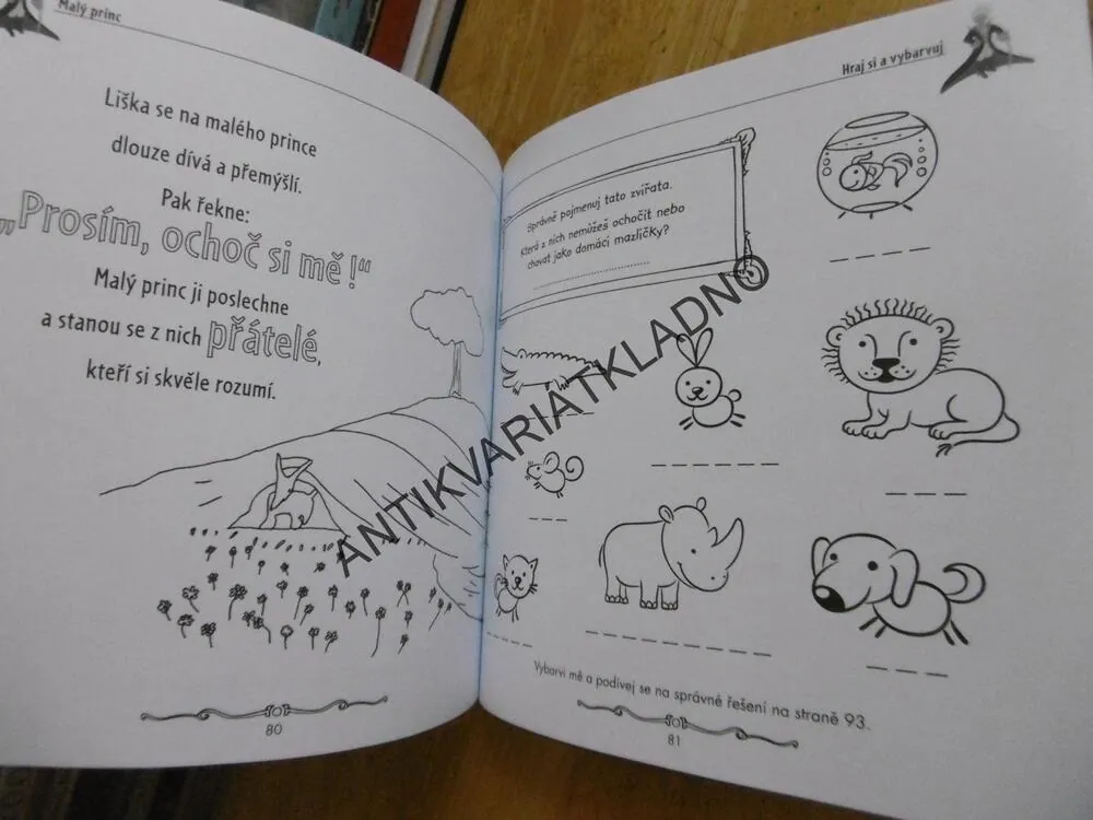 MALÝ PRINC, ZÁBAVNÉ ÚKOLY A OMALOVÁNKY, **an