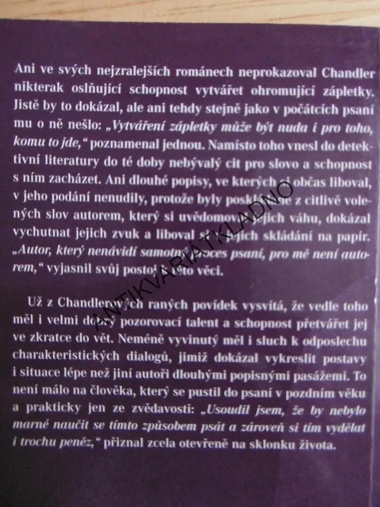 VÝPALNÉ NA NOON STREET, RAYMOND CHANDLER, **an
