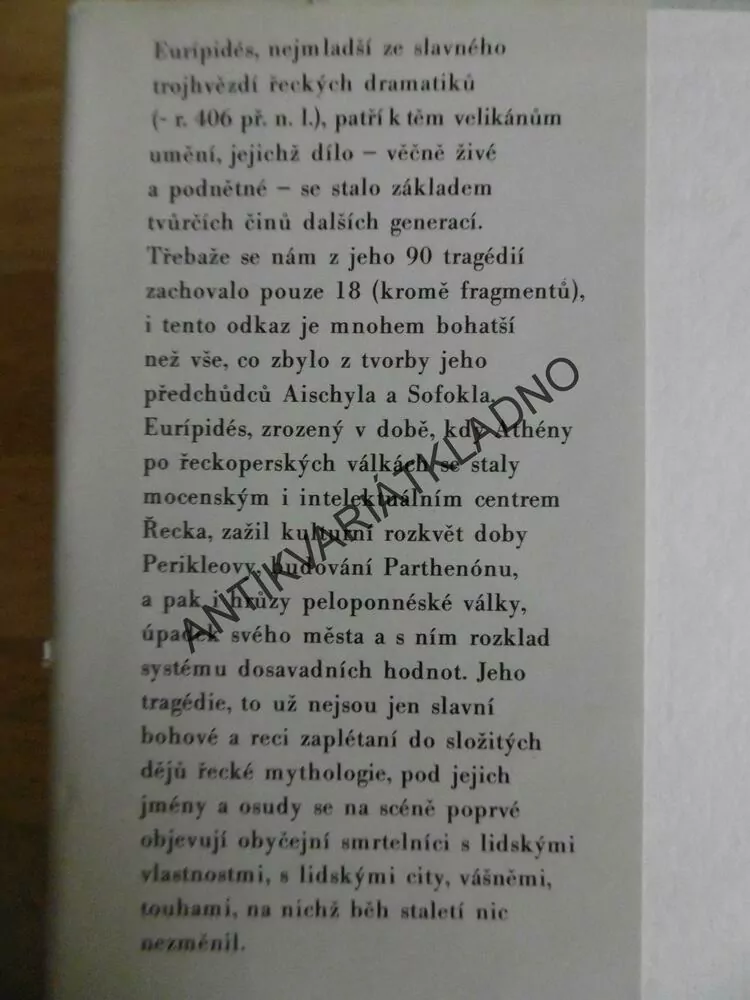 EURIPIDES, TROJÁNKY A JINÉ TRAGÉDIE, **an