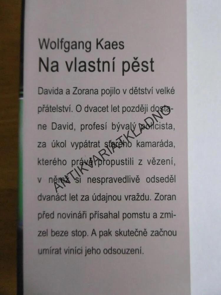 NA VLASTNÍ PĚST, WOLFGANG KAES, **an