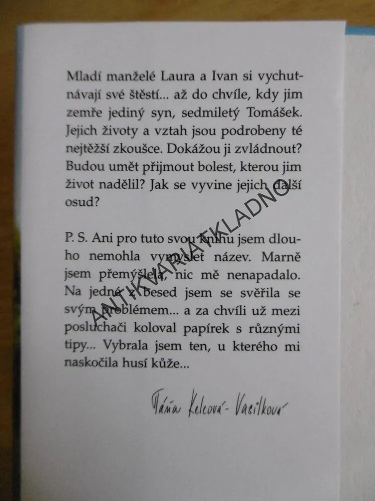 KVĚTINY PRO LAURU, TÁŇA KELEOVÁ-VASILKOVÁ, **an