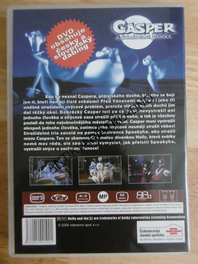 CASPER A STRAŠIDELNÉ VÁNOCE, DVD FILM