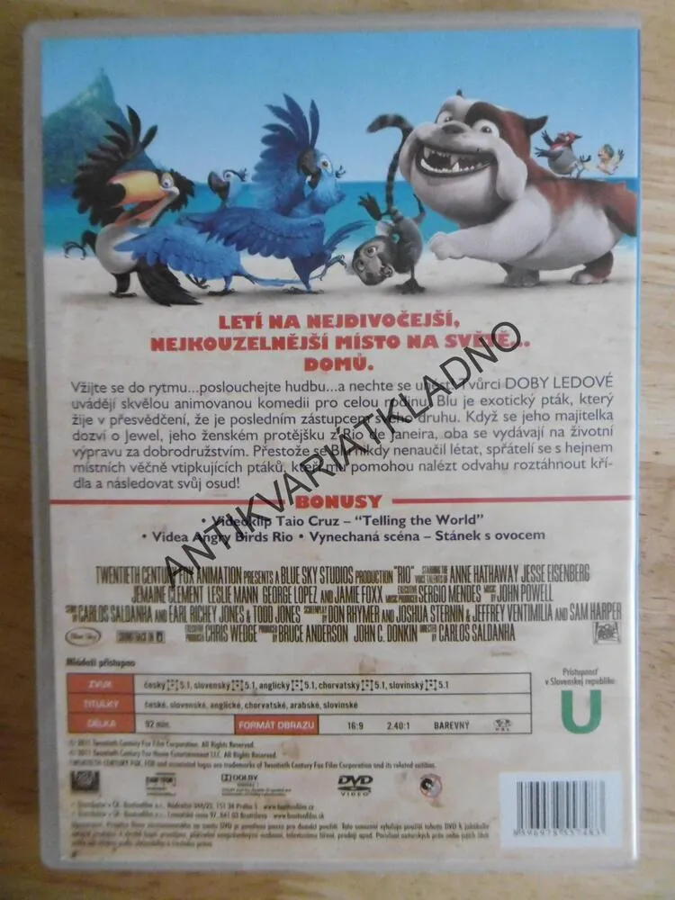 RIO, DVD FILM