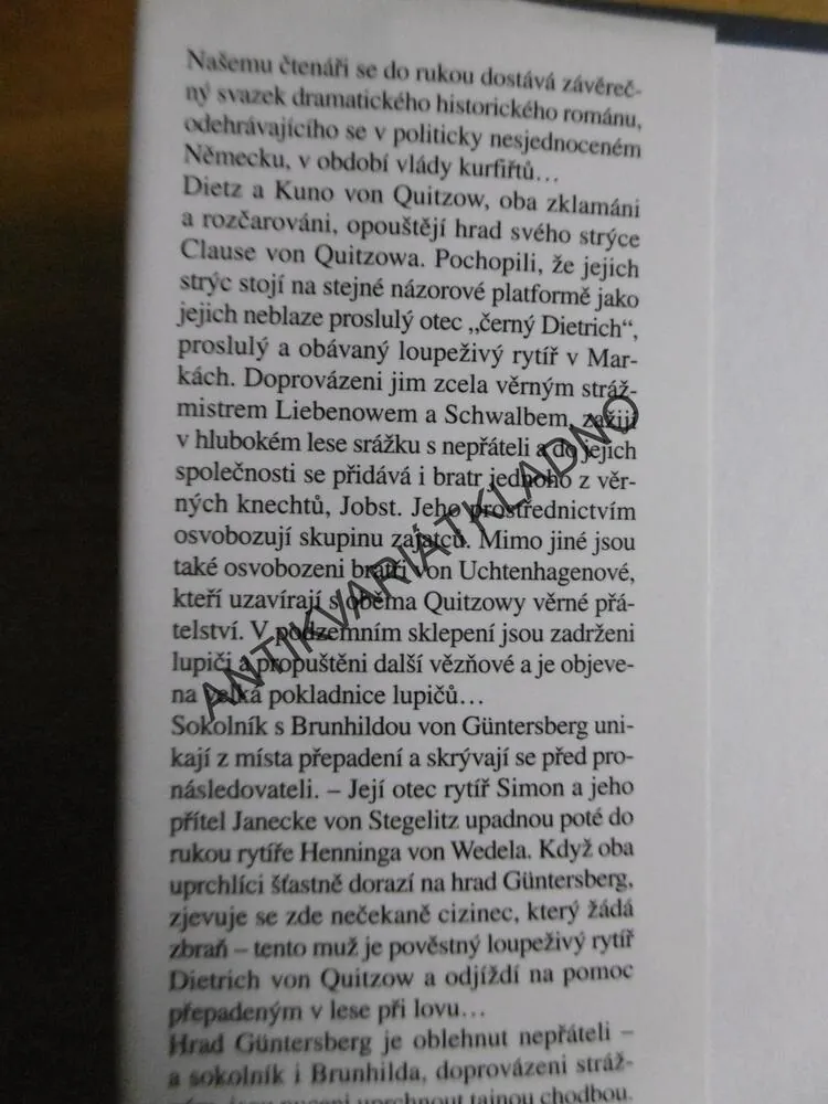 POSLEDNÍ CESTY OBOU QUITZOWŮ II., KAREL MAY, NÁVRAT
