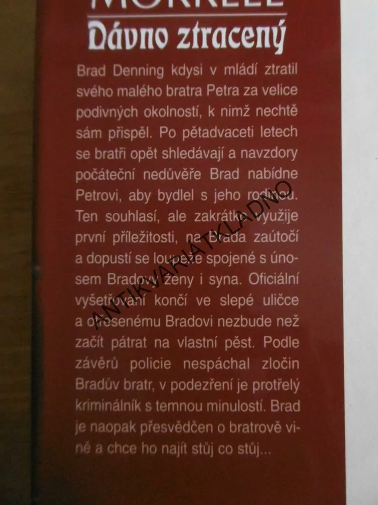 DÁVNO ZTRACENÝ, DAVID MORRELL, **an