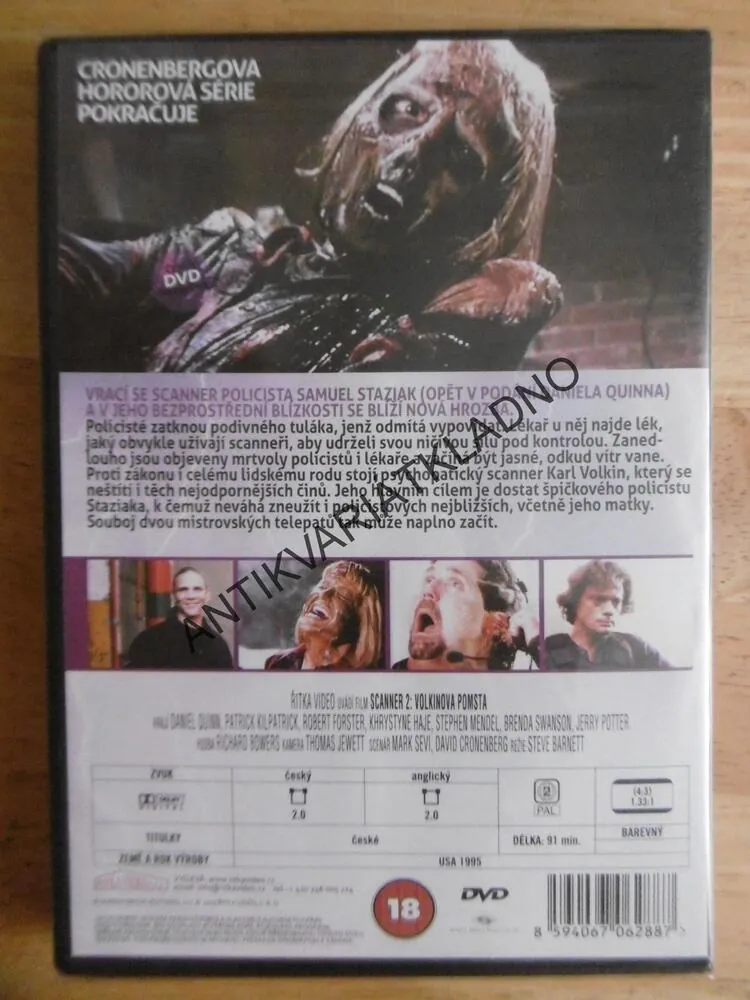 SCANNER 2: VOLKINOVA POMSTA, DVD FILM