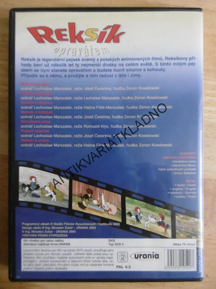 REKSÍK OPRAVÁŘEM, DVD FILM