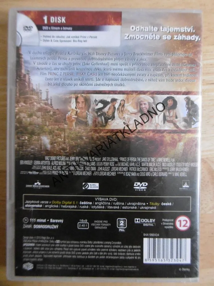 PRINC Z PERSIE, PÍSKY ČASU, DVD FILM