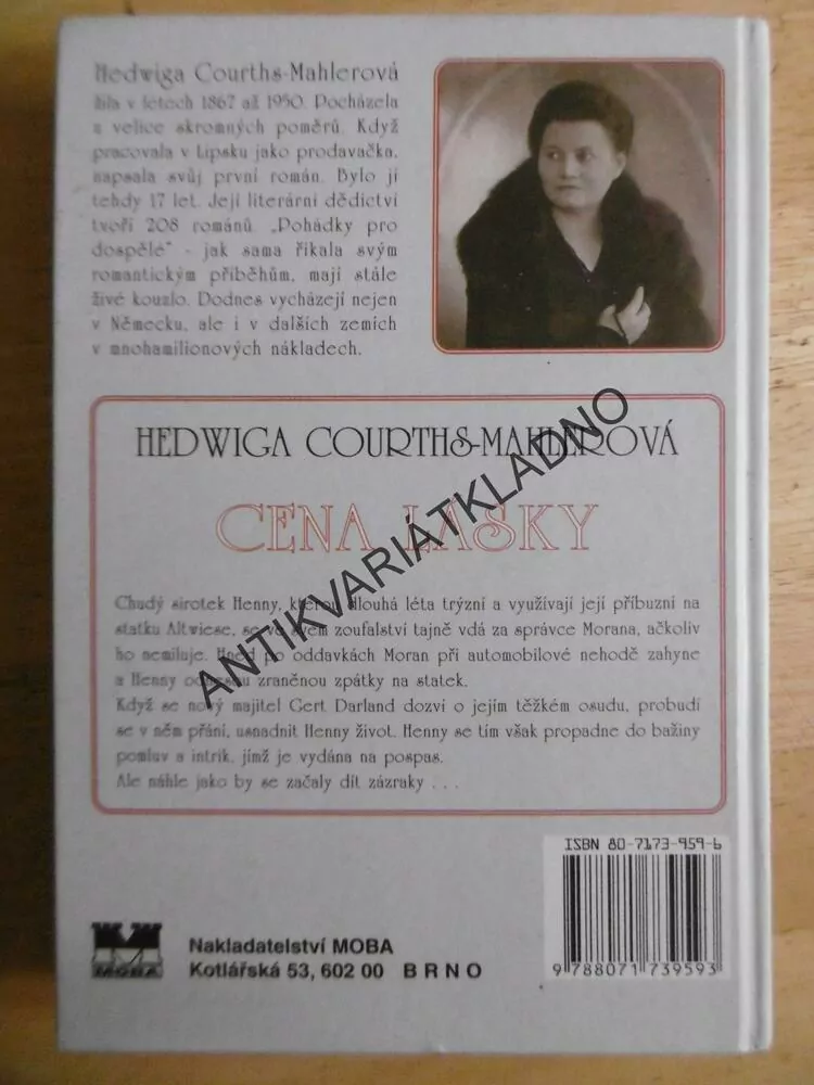 CENA LÁSKY, H. COURTHS-MAHLEROVÁ, **an