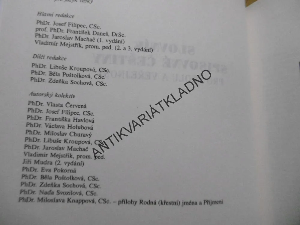 SLOVNÍK SPISOVNÉ ČEŠTINY PRO ŠKOLU A VEŘEJNOST, 2016, **an
