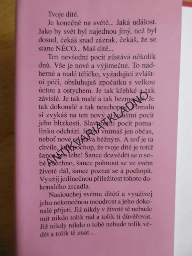 TVOJE DÍTĚ JAKO ŠANCE PRO TEBE, ZDEŇKA JORDÁNOVÁ, **an