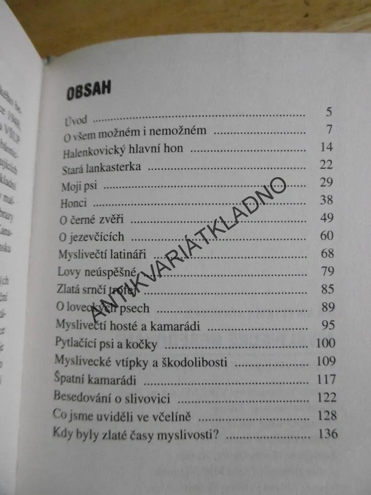 MYSLIVECKÉ BESEDOVÁNÍ, FRANTIŠEK LIBOSVÁR, **an