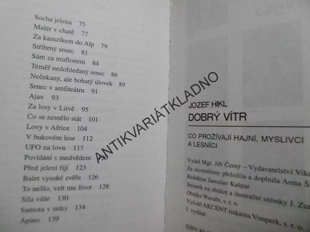 DOBRÝ VÍTR, JOZEF HIKL, **an