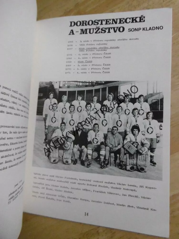 50 LET KLADENSKÉHO HOKEJE, TJ SONP KLADNO, **an