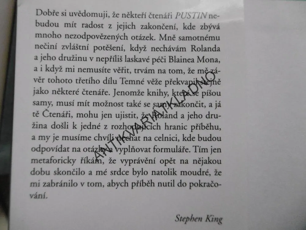 TEMNÁ VĚŽ, PUSTINY, STEPHEN KING, **an