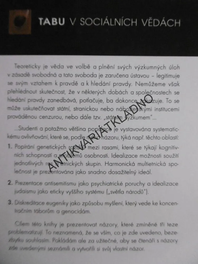 TABU V SOCIÁLNÍCH VĚDÁCH, PETR BAKALÁŘ, **an