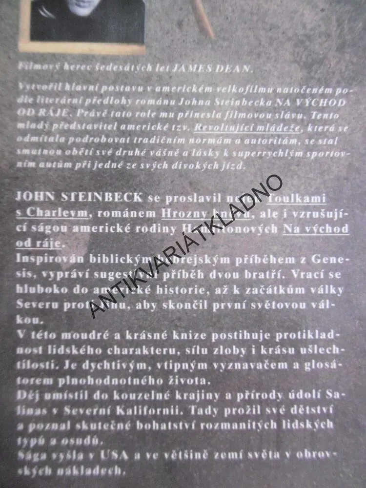NA VÝCHOD OD RÁJE, JOHN STEINBECK, **an
