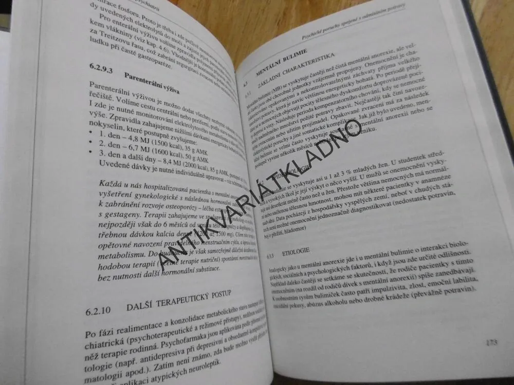 KLINICKÁ VÝŽIVA V PSYCHIATRII, M.NAVRÁTILOVÁ, **an