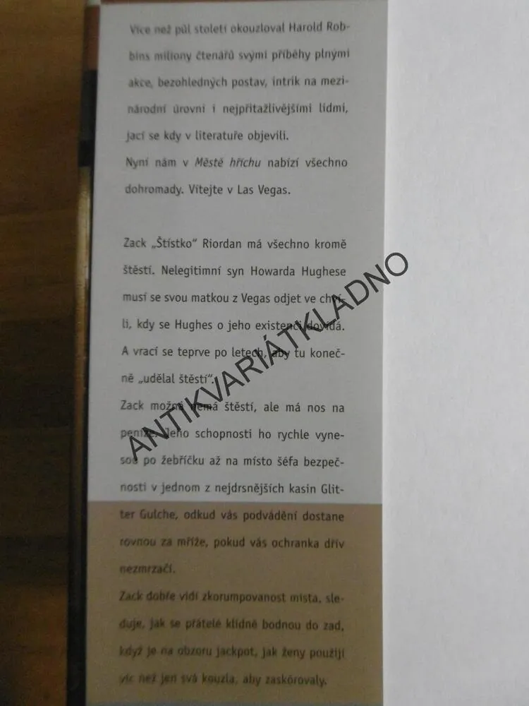MĚSTO HŘÍCHU, HAROLD ROBBINS, **an