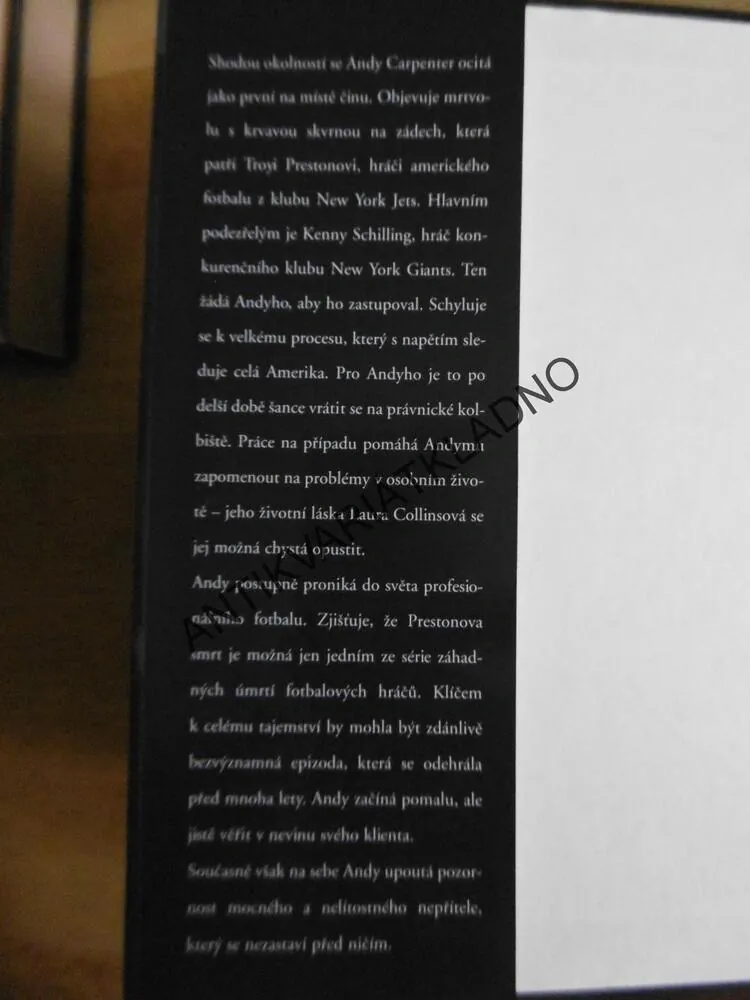 NÁHLÁ SMRT, DAVID ROSENFELT, **an