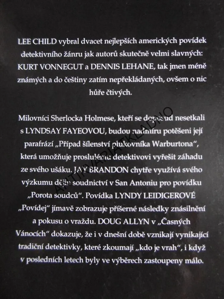 NEJLEPŠÍ AMERICKÉ DETEKTIVNÍ POVÍDKY, LEE CHILD, **an