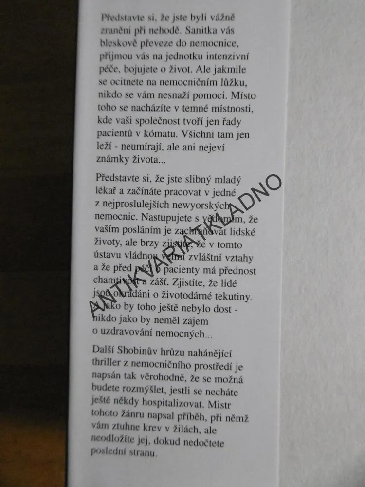 KRITICKÝ STAV, DAVID SHOBIN, **an