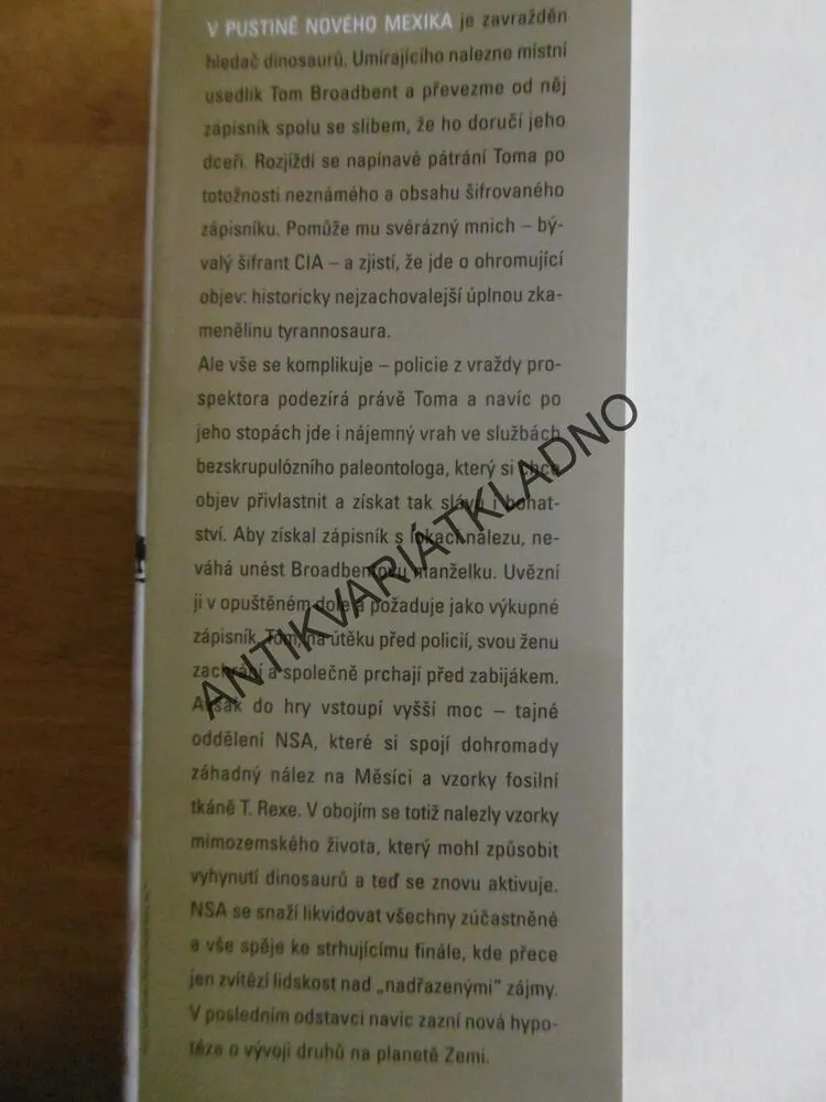 ÚDOLÍ TYRANNOSAURA, DOUGLAS PRESTON, **an