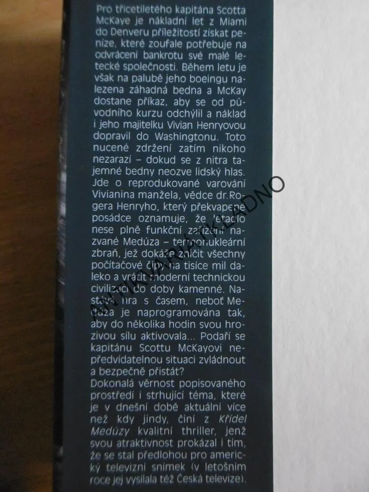 KŘÍDLA MEDÚZY, JOHN J. NANCE, **an