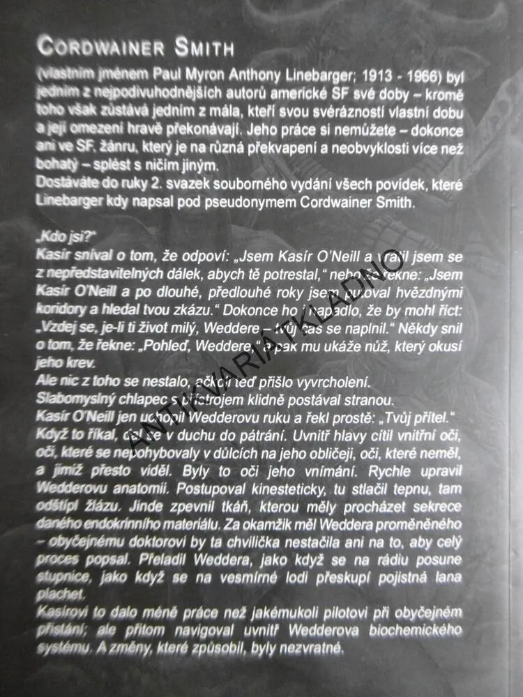 ZNOVUOBJEVENÍ ČLOVĚKA, 1. A 2. DÍL, CORDWAINER SMITH, **an